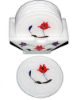 Picture of Handicrafts White Marble Tea/Coffee/Cocktail Coaster Round with Inlay Work Set of 6 pcs for Drinks Hot & Cold, Table Decorative Cocktail Coaster