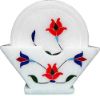 Picture of Handicrafts White Marble Tea/Coffee/Cocktail Coaster Round with Inlay Work Set of 6 pcs for Drinks Hot & Cold, Table Decorative Cocktail Coaster