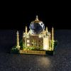 Picture of Gold Glass,Crystal Taj Mahal Crystal, For Home Decoration Gifted 100  mm one piece 