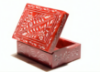 Picture of Standing red Marble Storage Box for Home and Office Size - 6 X 4