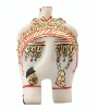 Picture of 2 Pcs Handcrafted Meena Design Marble Elephant 4 inch