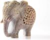 Picture of Gift Handmade Carving 3" inch Soapstone under cut Elephant, For Interior Decor