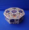 Picture of Indoor Traditional White Inlay Marble Hexagonal Box, For decor