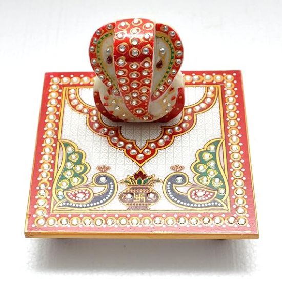 Picture of Marble Chowki Ganesh
