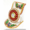 Picture of Mount WHITE MARBLE MOBILE STAND WITH CLOCK