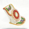 Picture of Mount WHITE MARBLE MOBILE STAND WITH CLOCK