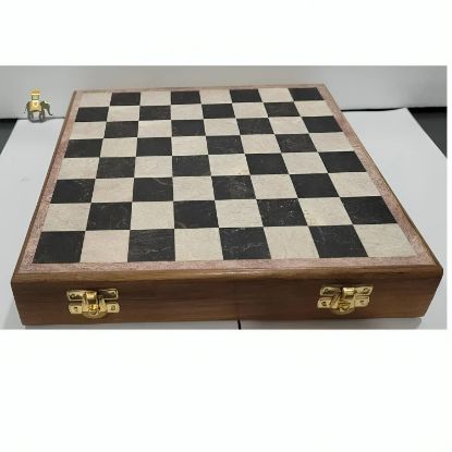 Picture of Multicolor Marble Chess Board Set 10", Square, Size: 12x12 Inch