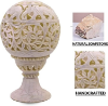 Picture of Stonport. 3.5inch u-b Ball Elephant- Soapstone Marble Round Tea Light Candle Holder