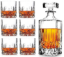 Picture of  Italian Premium Whiskey Decanter Set with Glasses,Crystal Whiskey for Men with 6 Glasses with Liquor Decanter Set for Home Bar
