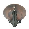 Picture of HandCrafted Bronze Metal Souvenir India Taj Mahal Plate With Stand For Wall Hanging, Table, Home Office Decor and Gifting (6" Inches)