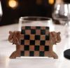 Picture of Purpledip Elephant Theme Soapstone Coasters (Set of 6) Hot Plates Mats