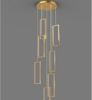 Picture of JMWYH Staircase Chandelier Modern Minimalist Staircase Chandelier Living Room Lighting Creative Restaurant Rotating Duplex Floor Lamp, Height Adjustable