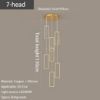 Picture of JMWYH Staircase Chandelier Modern Minimalist Staircase Chandelier Living Room Lighting Creative Restaurant Rotating Duplex Floor Lamp, Height Adjustable