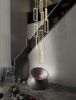 Picture of JMWYH Staircase Chandelier Modern Minimalist Staircase Chandelier Living Room Lighting Creative Restaurant Rotating Duplex Floor Lamp, Height Adjustable