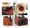 Picture of Phonograph Music Box, Vintage Retro Classical Gramophone Musical Box Table Desk Decoration