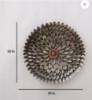 Picture of PitaraPlex Metal Wall Hanging Baberton Daisy Flower Home Décor, Brown,