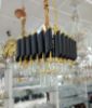 Picture of Jhumar Black Mamba Square Modern Crystal Hanging ChandelierDecorative Ceiling Light/Lamp for Living Room, Bed Room, Hall, Dining Room