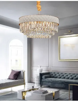 Picture of MOSQUE LEATHER ROUND CHANDELIER LARGE