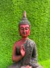 Picture of Buddha idol, 45.5 cm Big Buddha statue, Lord Buddha idol, Resin Buddha Sitting, Handmade Carved Engraved Statue Home Temple Decor