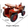 Picture of Handmade Wooden Tractor with Vibrant Finishing Toy & Homedecor