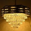 Picture of LED Glass Hanging Chandelier, Gold, Modern