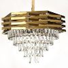 Picture of LED Glass Hanging Chandelier, Gold, Modern