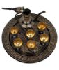 Picture of AntiqueRoyal Wine Glass, Surahi and Tray Set Pure Brass Handicraft(11.5cm x 14 cm x3.5 cm) | | Home Décor | Decorative Gift Item | Showpiece Gift