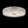 Picture of  Crystal Drum Flush Mount Lamp Contemporary Multi-Head Flush Mount Ceiling Light Modern Luxury LED Ceiling Lamp Chandelier in Chrome for Bedroom Dining Room Hotel Foyer Entry  Luxury Glass Hanging Ceiling Light for Living Room, Hotel Lobby