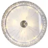 Picture of  Crystal Drum Flush Mount Lamp Contemporary Multi-Head Flush Mount Ceiling Light Modern Luxury LED Ceiling Lamp Chandelier in Chrome for Bedroom Dining Room Hotel Foyer Entry  Luxury Glass Hanging Ceiling Light for Living Room, Hotel Lobby
