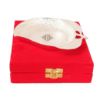 Picture of Embossed Mango Shaped Silver Plated Bowl Dish Tray, Serveware, Diwali Gift Set,
