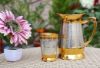 Picture of Lemon Drinkware Set - 8Pcs | Set Includes 6 Glasses, 1 Tray and 1 Jug | Antique Brass Made Mix Lemon Drinkware Set with Gold Finish | Dining Décor - with Red Box
