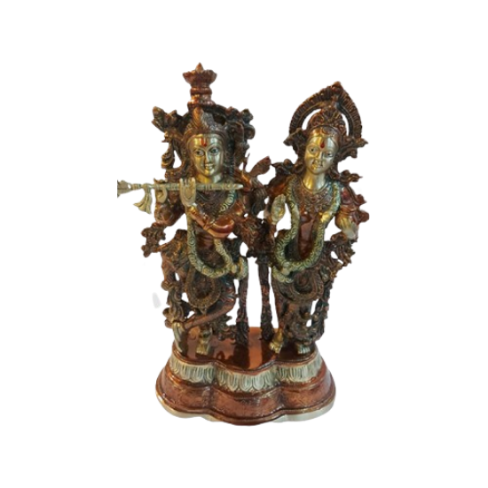 Picture of Brass Radha Krishna Statue