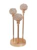 Picture of Extreme Karigari 3 Arms Crystal Votive or Tea Light Candle Holders Stand Candle Holder Rose Gold | Candle Holder for Home Decoration, Diwali, Festivals, Christmas, New Year | 