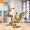 Picture of Brass Deer Pair Running Statue