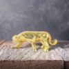 Picture of Decorative Figures Aluminium Jaguar Gold 20 cm Large Animal Figures Sculpture as Table Decoration