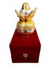 Picture of Gold-Silver Plated Pooja Kalash with Coconut, Leaves and Royal Velvet Box Poojan Home, Temple Wedding Gift
