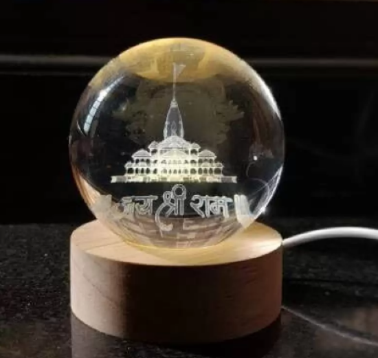 Picture of 3D Crystal Ball Lamps for Bedroom 3D Lamps for Home Decoration 3D Crystal Ball Night Light Gifts for Women Gifts for Men Room Decor Items for Bedroom for Friend and Family