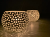 Picture of Glass tealight Mosaic Glass Candle Holder For Home Décor (Pack Of 2) Glass Tealight Holder Set  (Multicolor, Pack of 2)