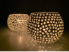 Picture of Glass tealight Mosaic Glass Candle Holder For Home Décor (Pack Of 2) Glass Tealight Holder Set  (Multicolor, Pack of 2)