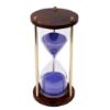 Picture of Nautical Vintage Style Brass and Wood Purple Sand Timer Sand Glass Hour Glass