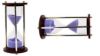 Picture of Nautical Vintage Style Brass and Wood Purple Sand Timer Sand Glass Hour Glass