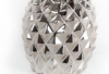 Picture of Urban Trends Ceramic Pineapple Figurine Polished with Chrome Finish, Silver