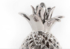 Picture of Urban Trends Ceramic Pineapple Figurine Polished with Chrome Finish, Silver